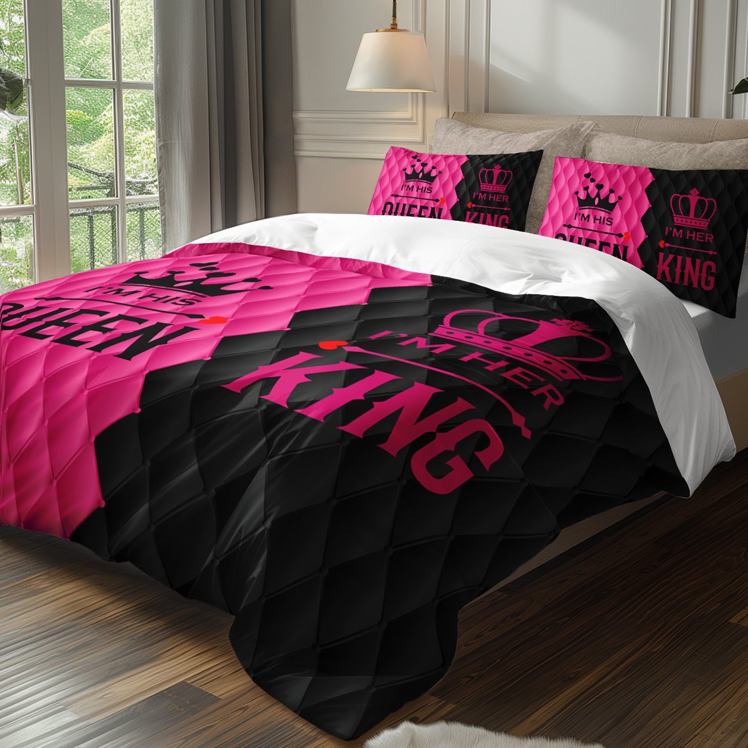 3pcs Super Cosy King Queen Couple Duvet Cover Set AllSeason Romantic Digital Printed Bedding Set Bedding for Bedroom or Guest Room Decor 3pcs Duvet Cover Gift Set 1 Quilt+2 Pillowcases