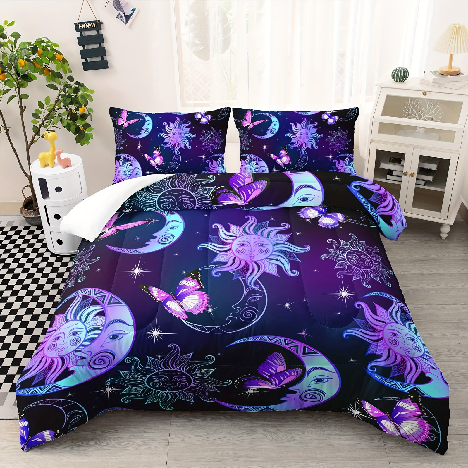 Exquisite Patterned Quilt Set, Bedding Set, All Season Bedroom Decoration, With 2 Pillowcases Included