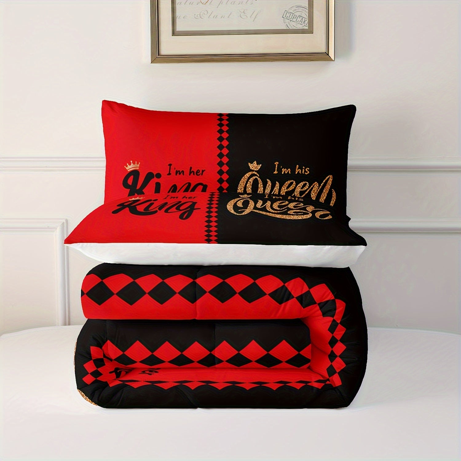 Exquisite Patterned Quilt Set, Bedding Set, All Season Bedroom Decoration, With 2 Pillowcases Included